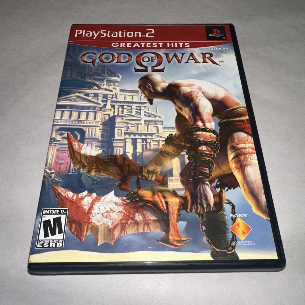 God of War (PS2 PlayStation 2, 2005) Complete CIB + Manual Greatest Hits Ex Cond